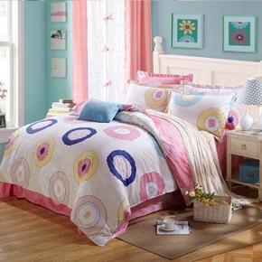 胜伟 床品家纺 全棉高支高密精品四件套1.5米床 179元包邮(239-60)