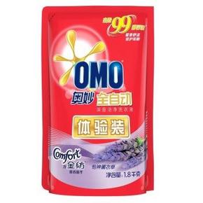手机端凑单品：OMO 奥妙 全自动深层洁净洗衣液1.8kg 9.9元(限购2件)