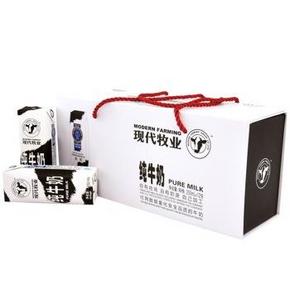 部分地区：现代牧业 纯牛奶250mlx12礼盒装 29元