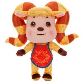 2015年春晚主持人“阳阳”毛绒公仔套装（2只装）20cm+27cm 9.9元(另有)