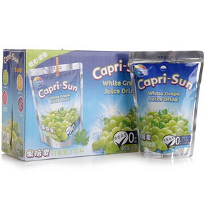 手慢无：果倍爽 白葡萄汁饮料200mlx6包 1元(日常24+)