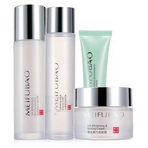 手机端：MEIFUBAO 美肤宝 汉方养肤蚕丝美白套装4件套 119元(199-80)