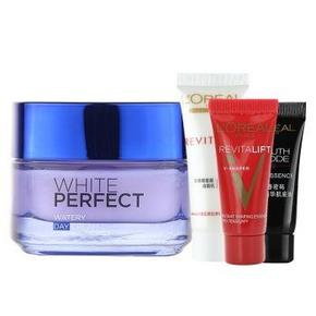 手机端：LOREAL 欧莱雅 基础美白套装 雪颜水润日霜+护肤旅行3件套 99元包邮