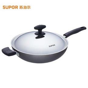 Supor 苏泊尔 PC32Q3 核晶无油烟不粘炒锅32cm 139元(199-60)