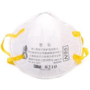 手机端：3M 8210 颗粒物防护口罩(头带式) N95 6只装 21元