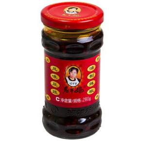 难以复制的味道：陶华碧 老干妈 风味豆豉 280g/瓶 4.9元(限购1件)