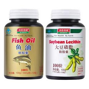 汤臣倍健 鱼油100粒+大豆磷脂100粒 78元(176-20，买1赠1)