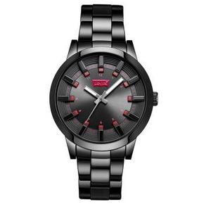 Levi's 李维斯 LTB1207A 黑色钢带石英男表 199元包邮