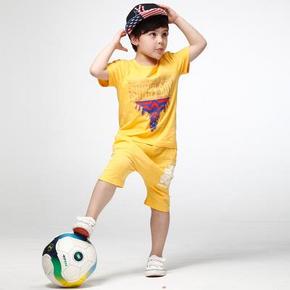 南极人 时尚儿童纯棉短袖套装 110-160cm 39.9元（日常65元）