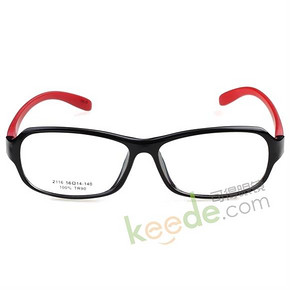 HAN 光学近视眼镜架 2116-C87 黑红 49元包邮(赠镜片)