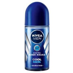 手机端：妮维雅(NIVEA) 男士海洋酷爽爽身走珠液50ml 9.9元