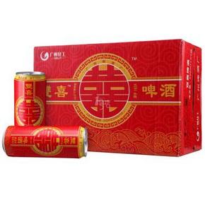 华南：双喜啤酒 500mlx24罐/箱 29.5元(59，买1送1)