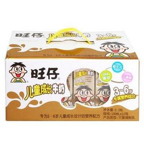 旺旺 旺仔儿童成长牛奶 利乐装礼盒 190mlx12盒(3-6岁) 24.9元