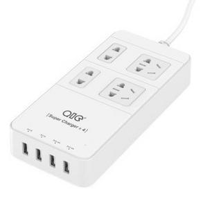 QIC TP4A4U-WH 旅行4位插座 4口智能USB充电器 1.5米 白色 59元