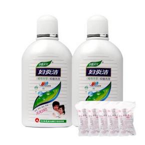 妇炎洁 植物本草抑菌洗液 380mlx2件 + 一次性冲洗器x2件 19.9元(24.9-5券)
