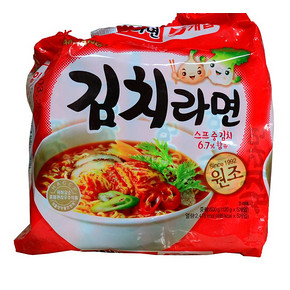 华北：韩国进口 三养大关岭 泡菜拉面 五连包 600g 9.9元