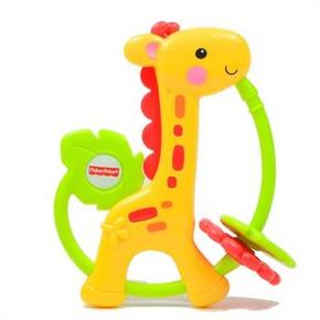 Fisher Price 费雪 缤纷动物之长颈鹿牙胶摇铃组 19.9元