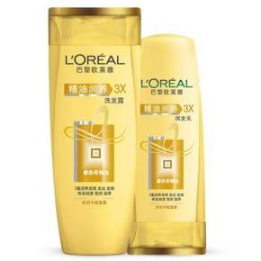 西北： LOREAL欧莱雅 精油润养洗发露400ml+润发乳200ml 折19元(38，199-100)