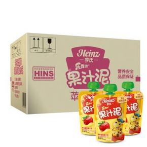 Heinz 亨氏 乐维滋果汁泥 苹果草莓 120gx24袋 57.6元(115.2，下单5折)