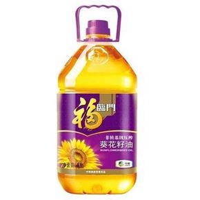 福临门 压榨葵花籽油 4L 38.9元