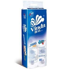 维达 卷纸 蓝色经典3层160克卫生纸x10卷 14.9元