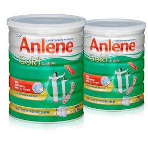 安怡（Anlene）金装高钙低脂配方奶粉800g*2礼盒装 109元包邮