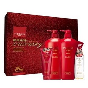 丝蓓绮（TSUBAKI）奢耀柔艳洗护四件套 60元(117，199-100)