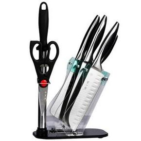 张小泉  N5493 不锈钢厨房刀具七件套装  85元(199-100)