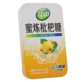 江中蜜炼枇杷糖 24g*12粒 11.9元包邮（买一赠一）