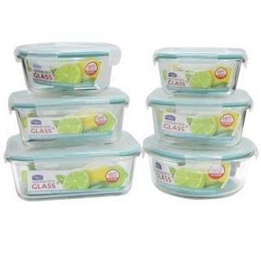 手机端：乐扣乐扣 LLG851S010 耐热玻璃保鲜盒6件套 74.5元(149，199-100)