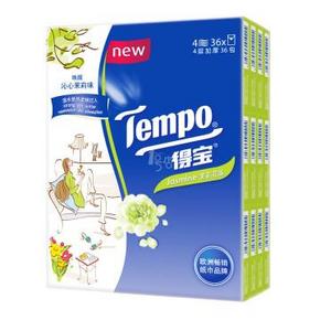 Tempo 得宝 迷你手帕纸x36包 茉莉花味 约18元(35.9，99-50)