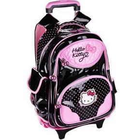 Hello Kitty TR-HK3136B 儿童拉杆书包学生PU双肩背包 134元包邮