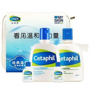 丝塔芙 洁面乳237ml+保湿润肤乳237ml+洁面乳29ml+润肤乳29ml 100元包邮