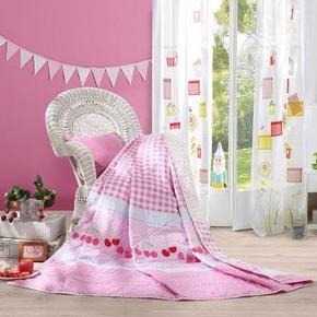 LOVO 罗莱家纺 儿童系列-樱桃格子夏被150*215cm 约80元(159，198-100)