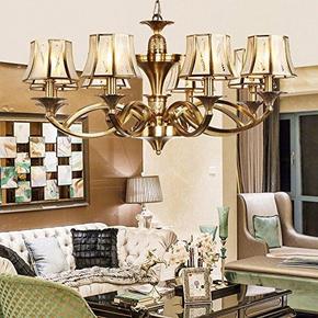 AOZZO 奥朵 欧式吊灯 全铜吊灯DL1D08-16(铜色) 8头 899元(999-100券)