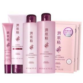 高丝KOSE 水透感7件组 洁面+水+乳+眼霜+面膜*3   59元(99，2件7折+用券)