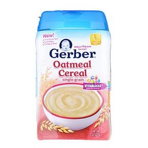 嘉宝Gerber  美国进口 纯燕麦营养米粉1段  19.9元包邮