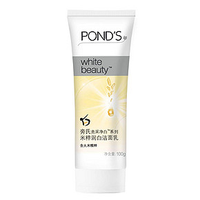 POND'S旁氏 亮采净澈系列米粹润泽洁面乳100g  12.9元（2件7折）