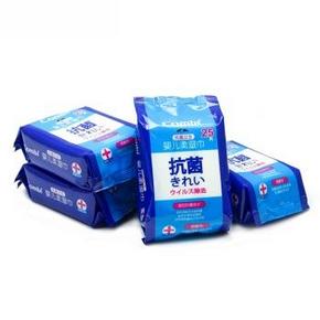 手机端：Combi 康贝 卫生婴儿柔湿巾 25片x4包 8元(9.9，2件8折)