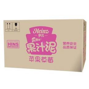 Heinz 亨氏 乐维滋果汁泥 苹果草莓 120gx24支 53元(115-10，买1赠1)
