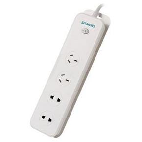 手机端： SIEMENS 西门子 线长3米 单排总控四联插座排插 49元