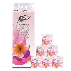 清风 质感纯品 青春版 3层245段10卷卷筒卫生纸 12.9元