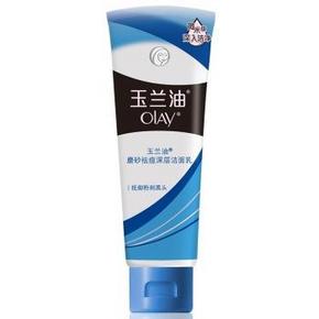 手机端：Olay玉兰油 磨砂祛痘深层洁面乳100g 0元(9.9-10)