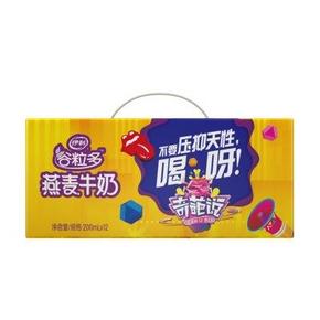 伊利谷粒多燕麦牛奶12*200ml（奇葩说定制版） 24元