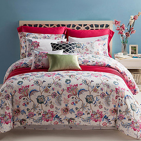 MENDALE 梦洁家纺 全棉斜纹活性印染四件套1.8米床 199.5元(399，下单5折)