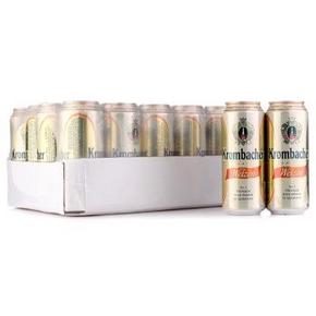 德国进口 Krombacher 科隆巴赫小麦啤酒 500mlx24听+啤酒杯 138元(158-20)