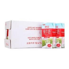 德国进口 德亚 全脂牛奶1Lx12盒 79元包邮(99-20券)
