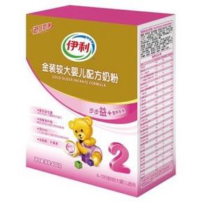 伊利 金装较大婴儿及幼儿配方奶粉 2段400g 29.5元