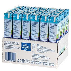 欧德堡 超高温处理全脂纯牛奶200mlx24盒 34.5元(49.5，99-30)