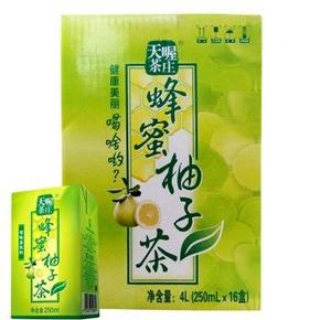 天喔茶庄 蜂蜜柚子茶250mlx16整箱装 16.9元